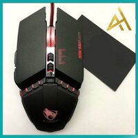 Chuột Máy Tính Có Dây Chuột Gaming LED RGB T-WOLF V7 Chuột Laptop PC Mouse Chơi Game Tặng 1 Pad MOUSE