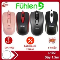 Chuột máy tính có dây, chuột gaming chơi game Fuhlen L102 màu Đen/ Hồng/ Trắng/ Đỏ