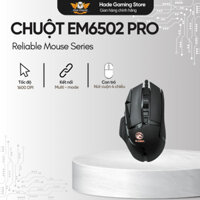 Chuột Máy Tính Có Dây EDRA EM6502 PRO Dành Cho Game Thủ, Màu Đen, Chất Liệu Nhựa  Phủ Lớp Chống Nước, Bảo Hành 24 Tháng