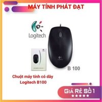 Chuột máy tính có dây Logitech B100 màu đen (PD 01)