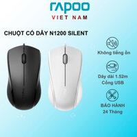 Chuột máy tính có dây Rapoo N1200 Silent - không tiếng ồn (1000DPI)