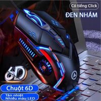 Chuột máy tính Gaming Coputa Chuột chơi game laptop có dây G5 LED RGB - Màu đen nhám