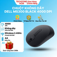 Chuột Máy Tính Không Dây Dell MS300 Black 4000 DPI Wireless 2.4GHz Tương Thích Mọi Hệ Điều Hành