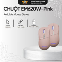 Chuột Máy Tính Không Dây USB EDRA EM620W-Pink Dành Cho Game Thủ, Văn Phòng, Màu Hồng, Chất Liệu Nhựa, Bảo Hành 24 Tháng