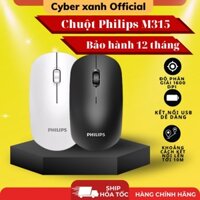 Chuột máy tính không dây silent chính hãng Philips chuyên PC Gaming Laptop Philips M315