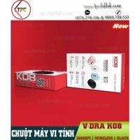Chuột Máy Tính, Laptop V-DRA K08 [ Wireless / Black ] 1600DPI | Chuột máy tính không dây V-Dra K08