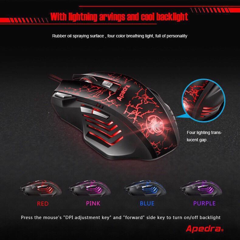 Chuột máy tính - Mouse Apedra A7