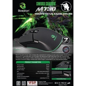 Chuột máy tính - Mouse Bosston M730 LED Gaming
