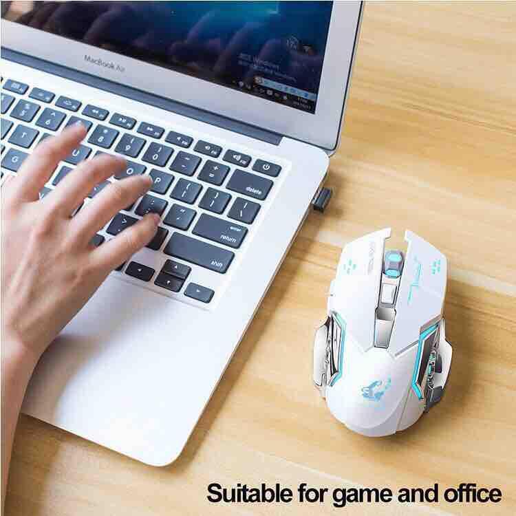 Chuột máy tính - Mouse không dây chuyên game pin sạc Free Wolf X8