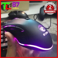 Chuột Máy Vi Tính Laptop Mouse Chơi Game E-DRA EMS612 Đèn LED 7 Màu RGB - Chuột Gaming Có Dây Chuyên Game