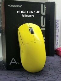 Chuột Mchose A5 Pro Max Yellow 3 mode paw3395 Like New đẹp Full Box