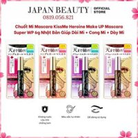 Chuốt Mi Mascara KissMe Heroine Make UP Mascara Super WP 6g Nhật Bản Giúp Dài Mi + Cong Mi + Dày Mi