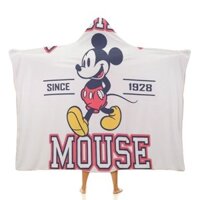 Chuột Mickey Áo Khoác Áo Khoác Lông Cừu San Hô Váy Ngủ Hoạt Hình Bộ Đồ Ngủ Stitch Chăn