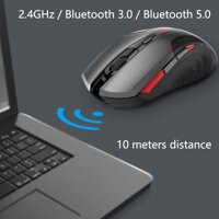 Chuột NEWMEN E500-YE500Lite Gaming không dây đa giao thức Chính Hãng - Newmen E500Lite BT