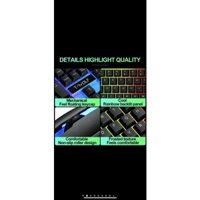 Chuột Phím ☀Combo Bộ Bàn Phím Giả Cơ Và Chuột Gaming Gear TWOLF TF230 Led RGB (BH 6 tháng )