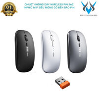 Chuột pin sạc không dây Wireless INPHIC M1P slient click không âm thanh - siêu mỏng DPI 1600 (màu ngẫu nhiên)