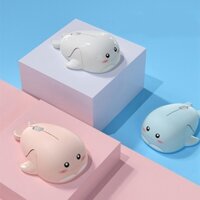 Chuột Quang Không Dây 2.4G Mini 3D Hình Cá Heo Dễ Thương