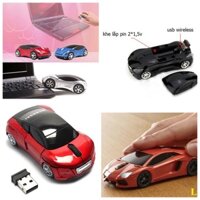 Chuột Quang Không Dây Hình Xe Hơi 2.4ghz Cho Máy Tính, Laptop, Chuột không dây 1600 Dpi hình xe hơi độc đáo đẹp mắt