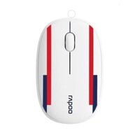 Chuột Rapoo M650 Silent (White Red Blue) England