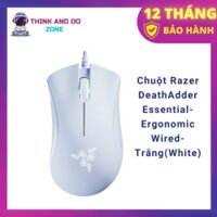Chuột Razer DeathAdder Essential-Ergonomic Wired-TrắngWhiteRZ01-03850200-R3M1- HÀNG CHÍNH HÃNG