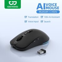 Chuột thông minh AI Goojodoq Bluetooth+2.4GHz Thiết kế tiện dụng Hỗ trợ dịch đầu vào bằng giọng nói Vẽ AI
