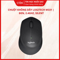 Chuột Văn Phòng Không Dây Logitech M331 Optical Wireless (Đen), 2.4GHz, Silent - Bảo hành 12 tháng