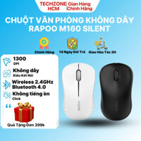 Chuột Văn Phòng Không Dây Rapoo M160 Silent 1300 DPI Kết Nối USB Receiver & Bluetooth Thuận Tiện