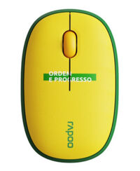 Chuột vi tính quang không dây Rapoo M650 Silent  BR/Brazil màu Yellow Green
