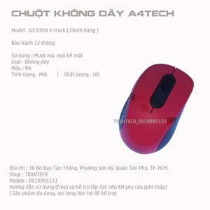 Chuột VTrack A4TECH G3-630N, không dây