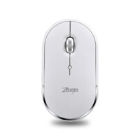 Chuột ZELOTES F11 Three Mode Wireless Mouse 2.4G BT 3.0 BT 5.0 với DPI có thể điều chỉnh Thay thế cho máy tính xách tay iPad PC - Màu trắng-Màu trắng