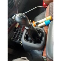 Chụp bụi cần số xe 29 chỗ da bò cao cấp - Bao da chắn bụi cần số xe 29 chỗ County không bong nổ da