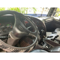 Chụp bụi cần số xe Trago Hyundai da bò thật không bong nổ da