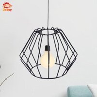 Chụp đèn dây sắt, che đèn, bảo vệ bóng đèn cho quán Bar nhà hàng Cafe