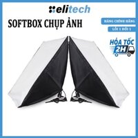 Chụp đèn Softbox 1 đui E27 dùng cho đèn studio livestream kích thước 50x70cm