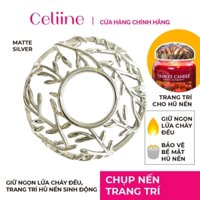 Chụp nến trang trí - Matte Silver