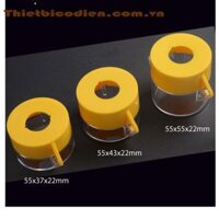 Chụp nhựa bảo vệ nút nhấn, công tắc dừng khẩn GQELE GXB2-EB55P (55x55x22mm)