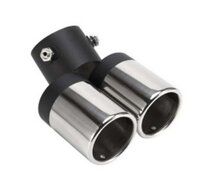 Chụp ống xả cổ pô đôi ô tô dạng cong