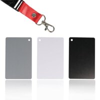 Chux 3 in 1 Digital White Black Grey Balance Cards Set 18% Gray Exposure Card - intl