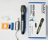 Chuyên Cung Cấp Bộ Micro Không Dây Chính Hãng Tại Hcm Trọn Bộ Full Phụ Kiện Mic Max 19 Hàng Mới Micro Karaoke Sân Khấu Kết Nối Với Loa Kéo Amply Qua Đầu Thu Mini Tay Mic Bằng Hợp Kim Chống Rơi Vỡ Bảo Hành Uy Tín Lỗi 1 Đổi 1.