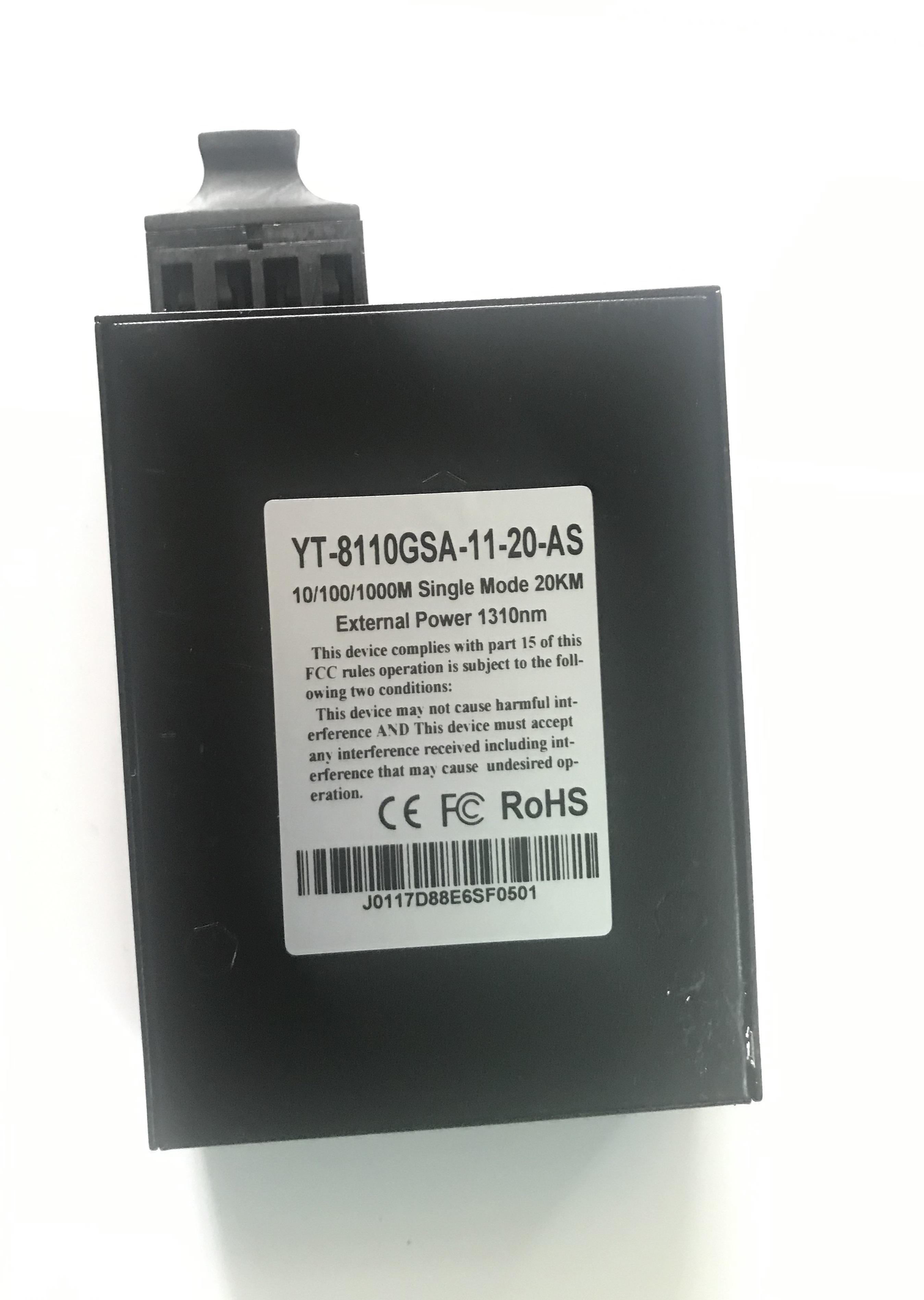 Chuyển đổi Quang-Điện Gigabit Ethernet Media WINTOP YT-8110GSA-11-20-AS