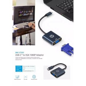 Chuyển đổi USB Type-C sang VGA HP DHC-CT201