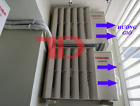 Chuyển hướng gió bằng sắt hoặc nhựa cao cấp, mặt nạ dành cho cục nóng điều hoà - Tôn 65 x 65 x 10 cm