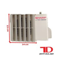 Chuyển hướng gió bằng sắt hoặc nhựa cao cấp, mặt nạ dành cho cục nóng điều hoà - Nhựa cao cấp 54 x 53