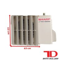 Chuyển hướng gió bằng sắt hoặc nhựa cao cấp, mặt nạ dành cho cục nóng điều hoà - Nhựa cao cấp 63 x 53