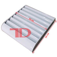 Chuyển hướng gió bằng sắt hoặc nhựa cao cấp, mặt nạ dành cho cục nóng điều hoà - Tôn 55 x 53 x 10 cm