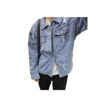 Chuyên Jean 🌟HCM🌟 Áo Khoác Jean Nam Rách Vai mã:: CT63