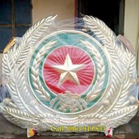 Chuyên làm huy hiệu công an bằng đồng, mẫu huy hiệu công an 200x230cm, đồng 1ly