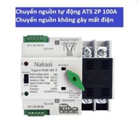 Chuyển nguồn không gián đoạn ATS 2P 4P 100A - chuyển nguồn tự động 2 công tơ luân phiên