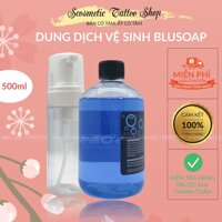 Chuyển phát nhanh Dung dịch tạo bọt Blue soap 500ml siêu đặc giúp  lau chùi  mực vệ sinh da trước và sau xăm