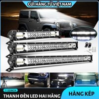 (Chuyển phát nhanh)Ô Tô Làm Việc 2 Hàng 12V 24V Đèn LED Đa Năng Thanh Đèn Làm Việc Ô Tô Thanh Đèn xe Tải SUV Phụ Kiện